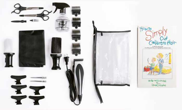 How to Simply Cut Children's Hair Kit for Boys and girls with Book.