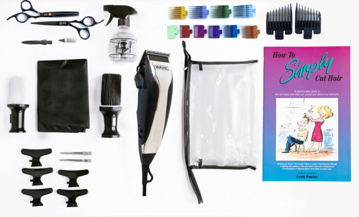 How to Simply Cut Hair Kit for Men and Women with Book.