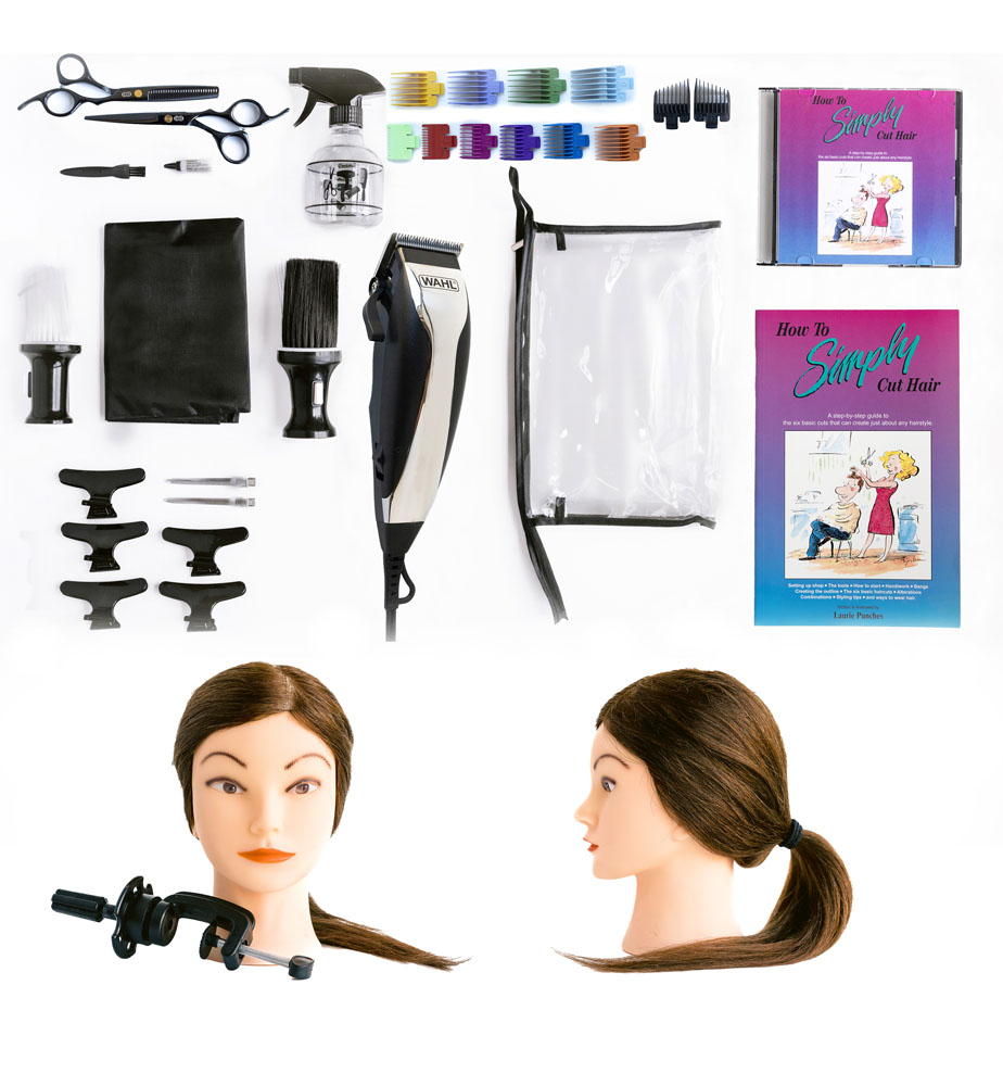 How to Simply Cut Hair Kit for Men and Women with DVD.