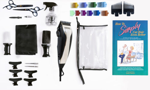 How to Simply Cut Hair Even Better Kit for Men with Book.