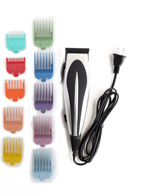 Boys razor with multi-colored combs.